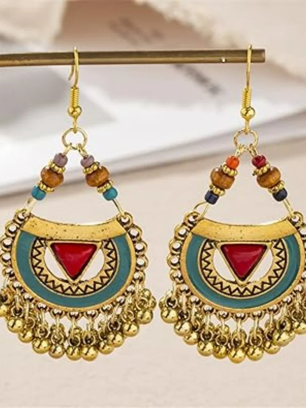 NEW Boho‎ Statement Drop Dangle Earrings Bohemian Ethnic Handmade Beaded Charm